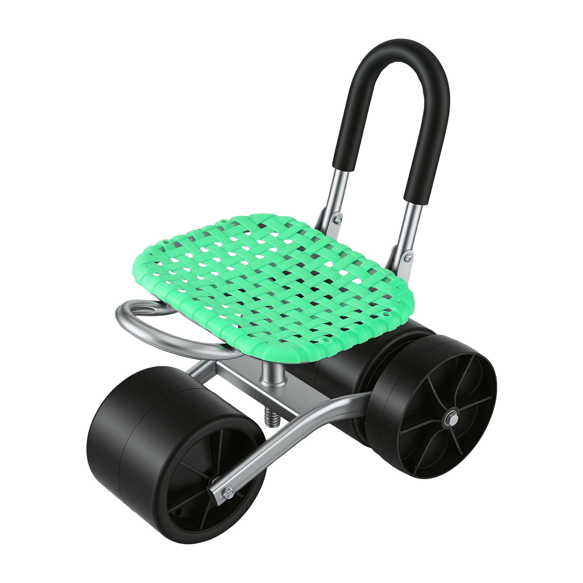Gardeon Gardening Cart with 360° Swivel Seat | Rolling Work Seat with Adjustable Height & All-Terrain Wheels | 130KG Capacity Heavy Duty Garden Scooter for — image 3