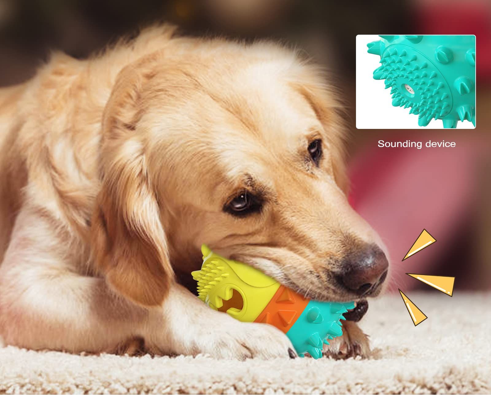 Dog Toys for Aggressive Chewers, Treat Dispensing Dog Toys, Durable Puzzle Balls Puppy Chew Toys for Teething โ image 2
