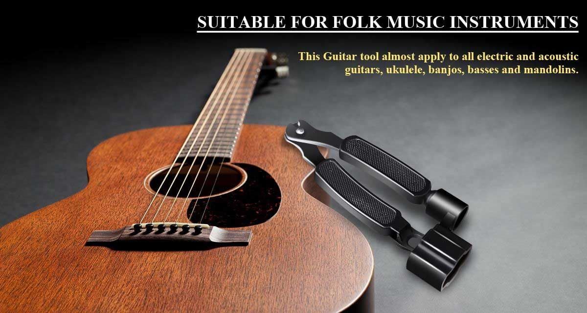 Guitar String Winder Cutter Pin Puller Multifunctional 3 In 1 Guitar Maintenance Tool String Peg Winder String Cutter Pin Puller Instrument Accessories — image 4