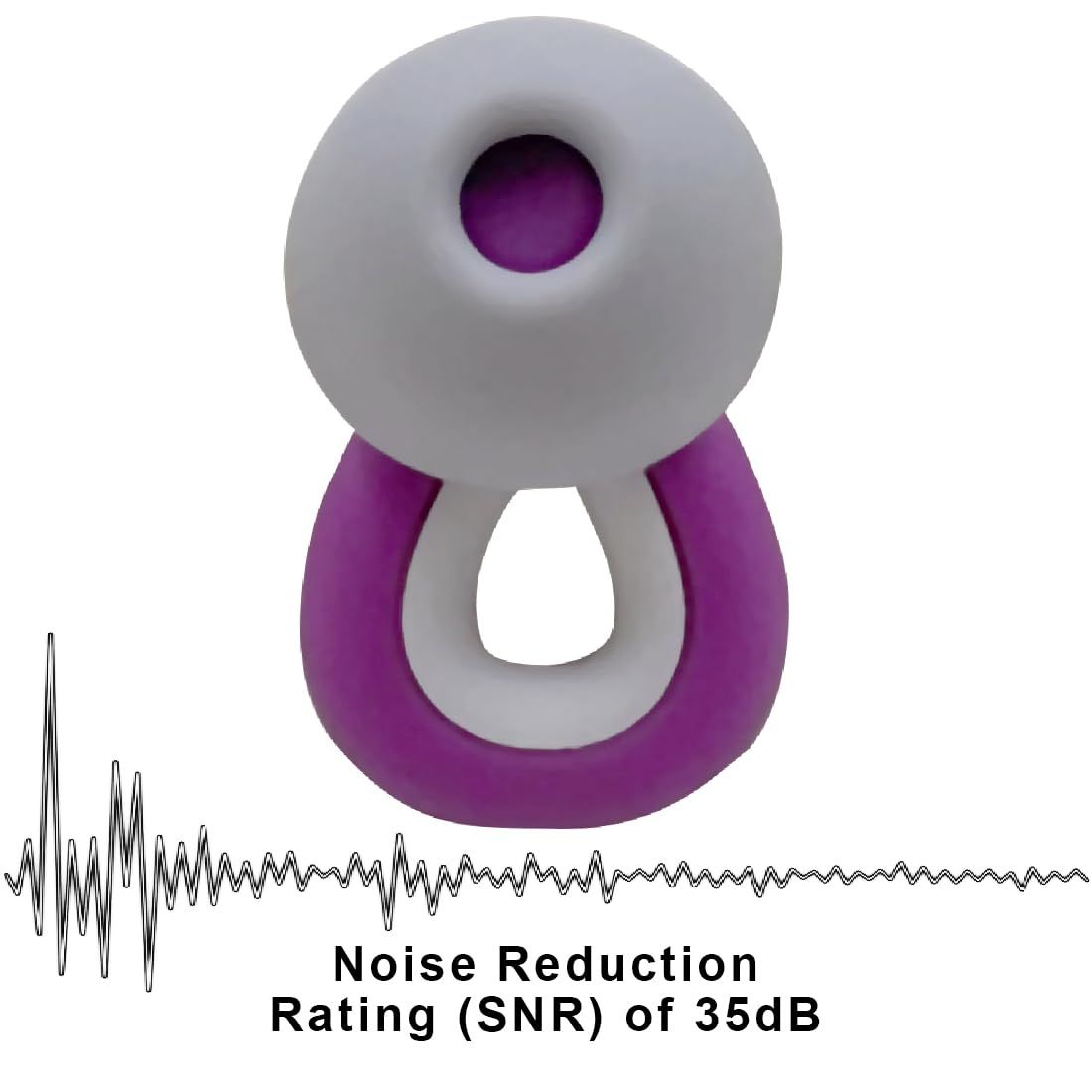 Ear Plugs for Sleeping, for Sleeping Noise Concert Ear Plugs Swimming Ear Plugs Silicone Ear Plugs for Swimming,Sleeping(Purple) — image 4
