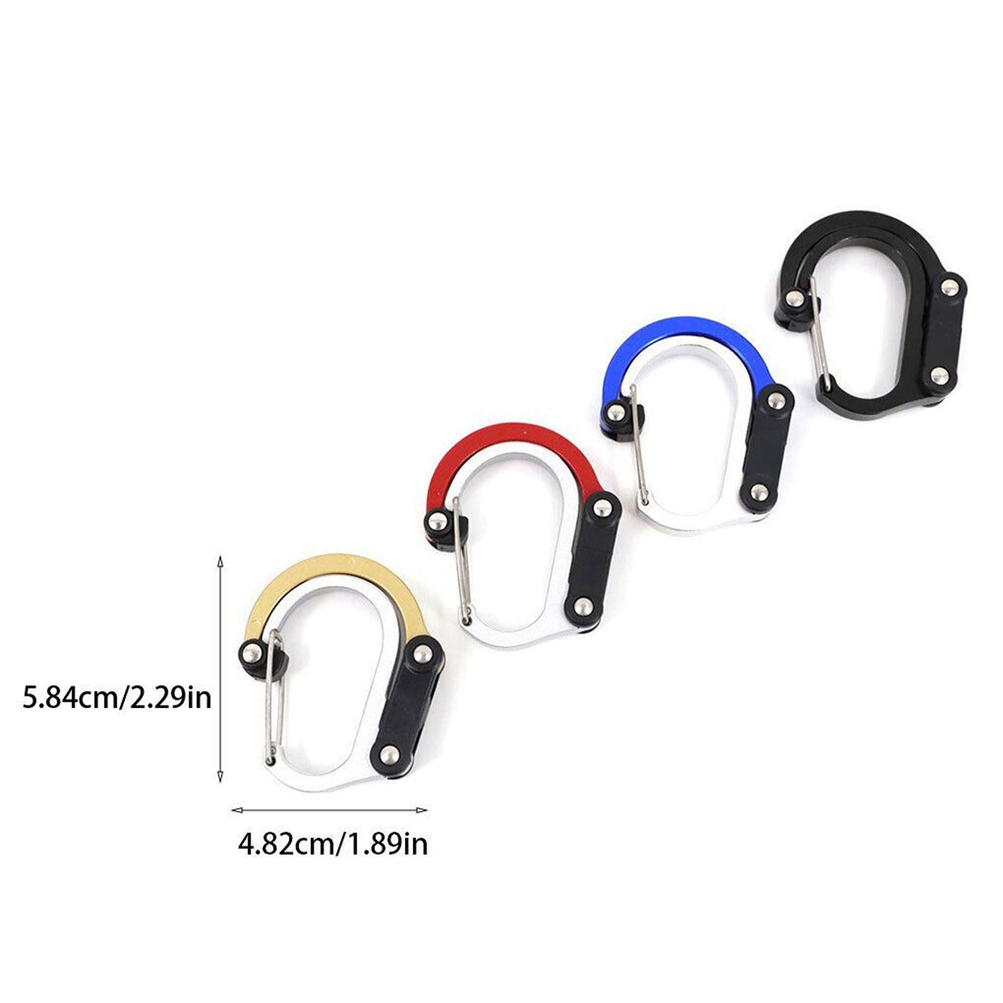 Travel Carabiner Clip Rotating Buckle Fastener for Luggage - Red โ image 3