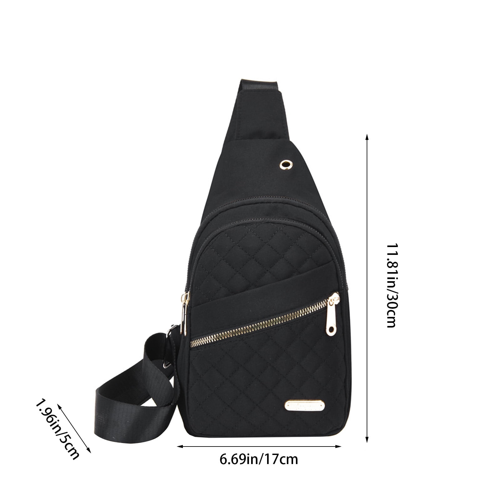 Sling Bag for Women, Crossbody Sling Backpack Small Sling Bag Multipurpose Crossbody Shoulder Bag Travel Hiking Backpack, Sling Bag for Men #1-Black — image 4