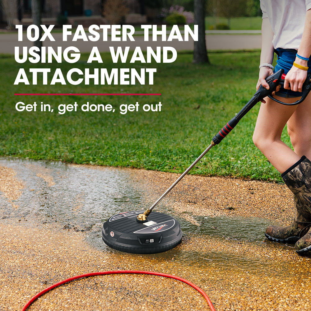 Jet-USA 15" Nylon Pressure Washer Surface Cleaner, 1/4" Fitting, For Concrete Driveway Patio Floor โ image 4