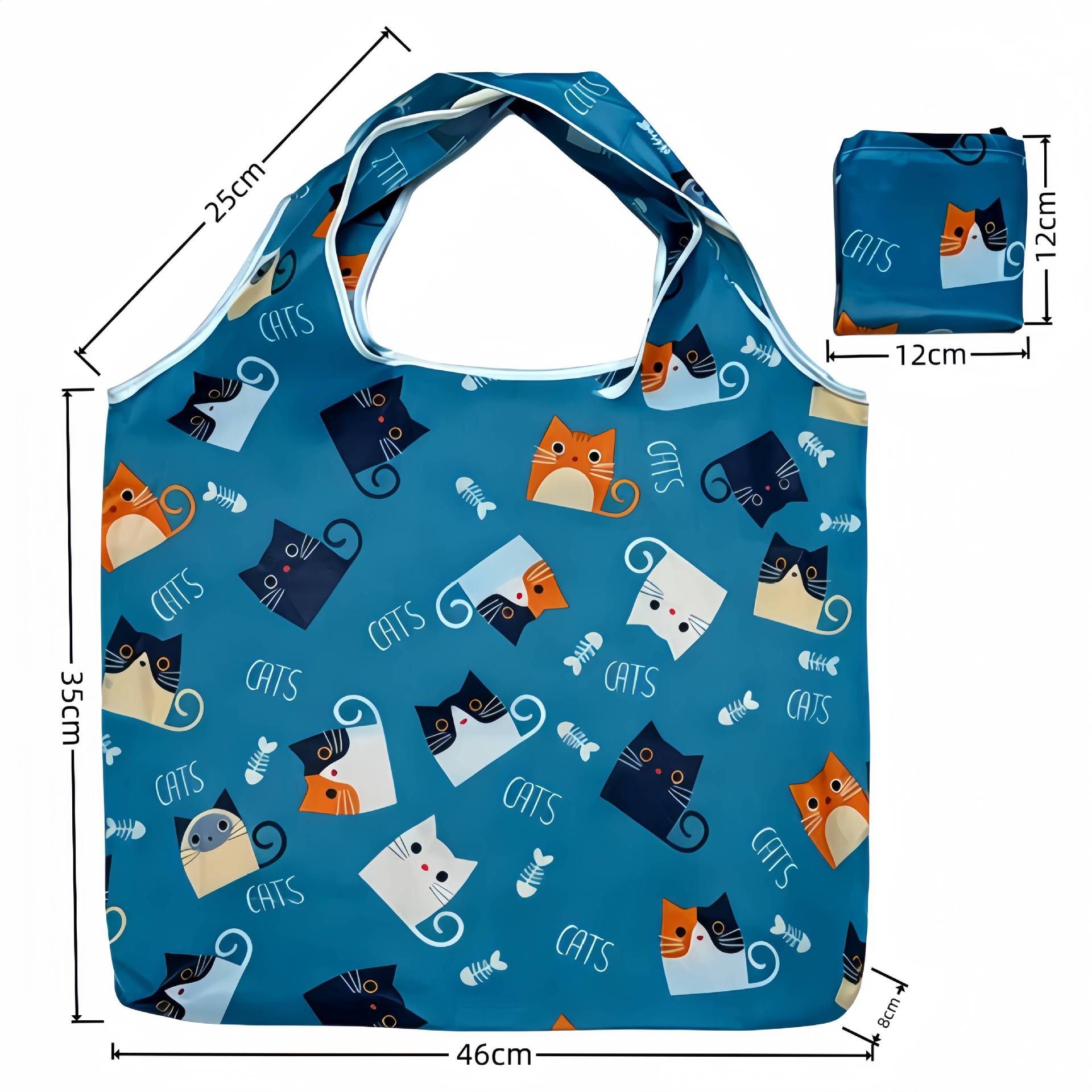 Foldable Polyester Shopping Bag Large Capacity Z-035 โ image 3