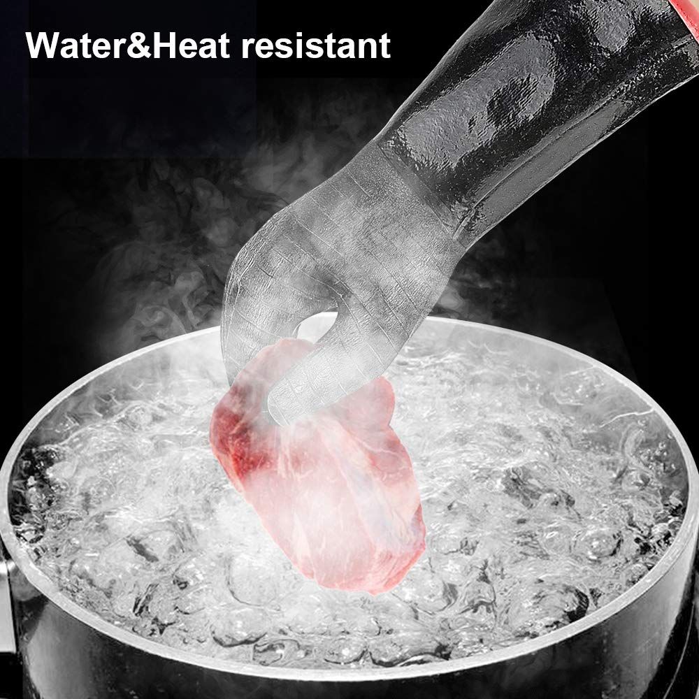Extreme Heat Resistant Gloves for Grill BBQ, Waterproof Long Sleeve Pit Grill Gloves for Fryer, Baking, Oven,Smoker(14-Inch ) — image 3