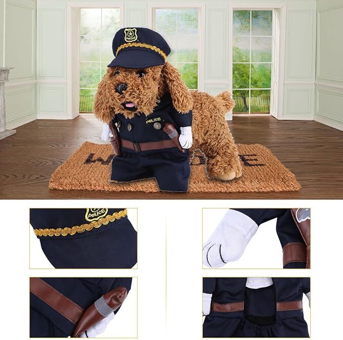 pet products Pet Cosplay Outfit, Funny Dog Cat Party Costume Puppy Uniform Pet Cosplay Clothes for Halloween Christmas Theme Party โ image 3