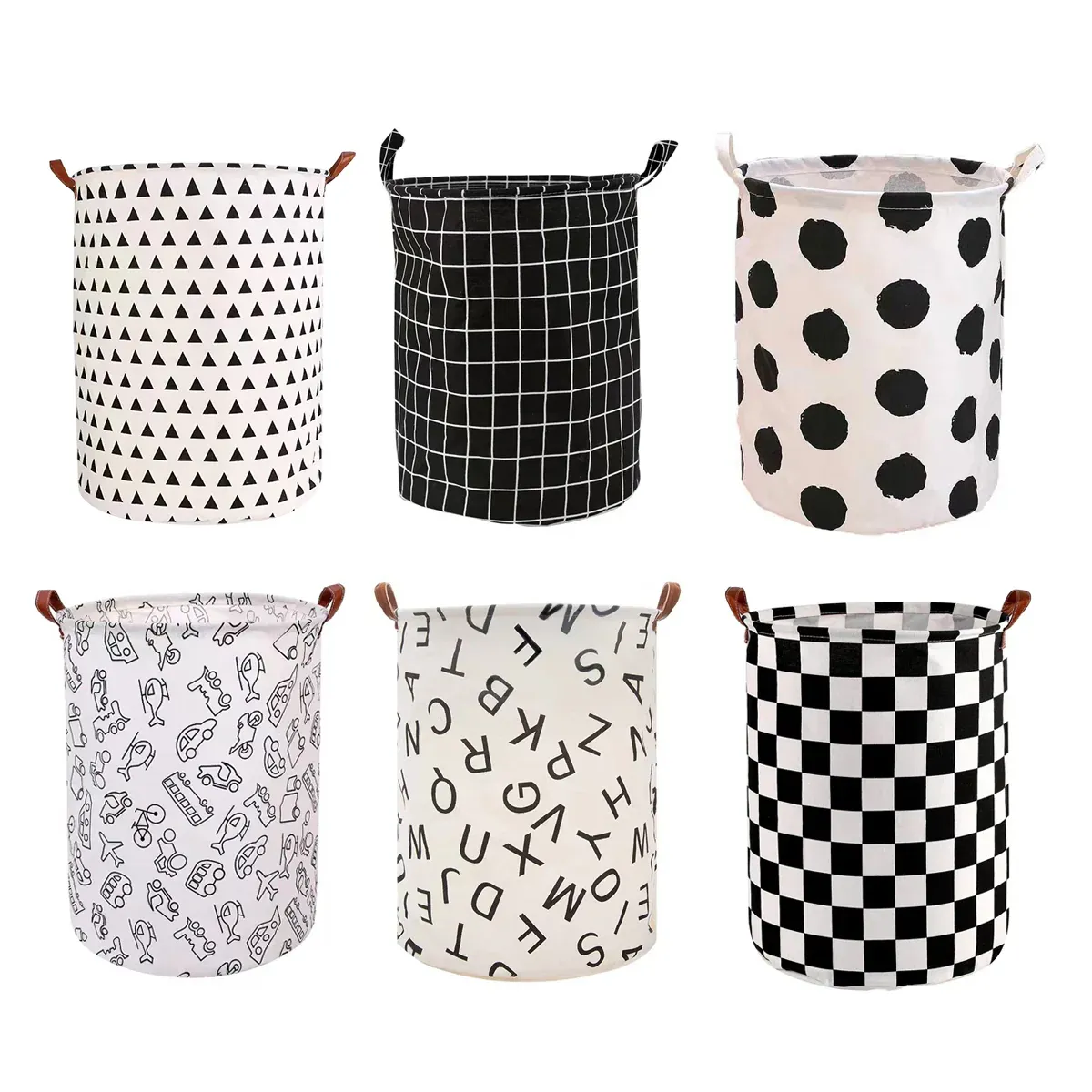 Foldable Laundry Basket Dirty Clothes Hamper Toy Storage Organizer Storage Bin - Cars — image 4