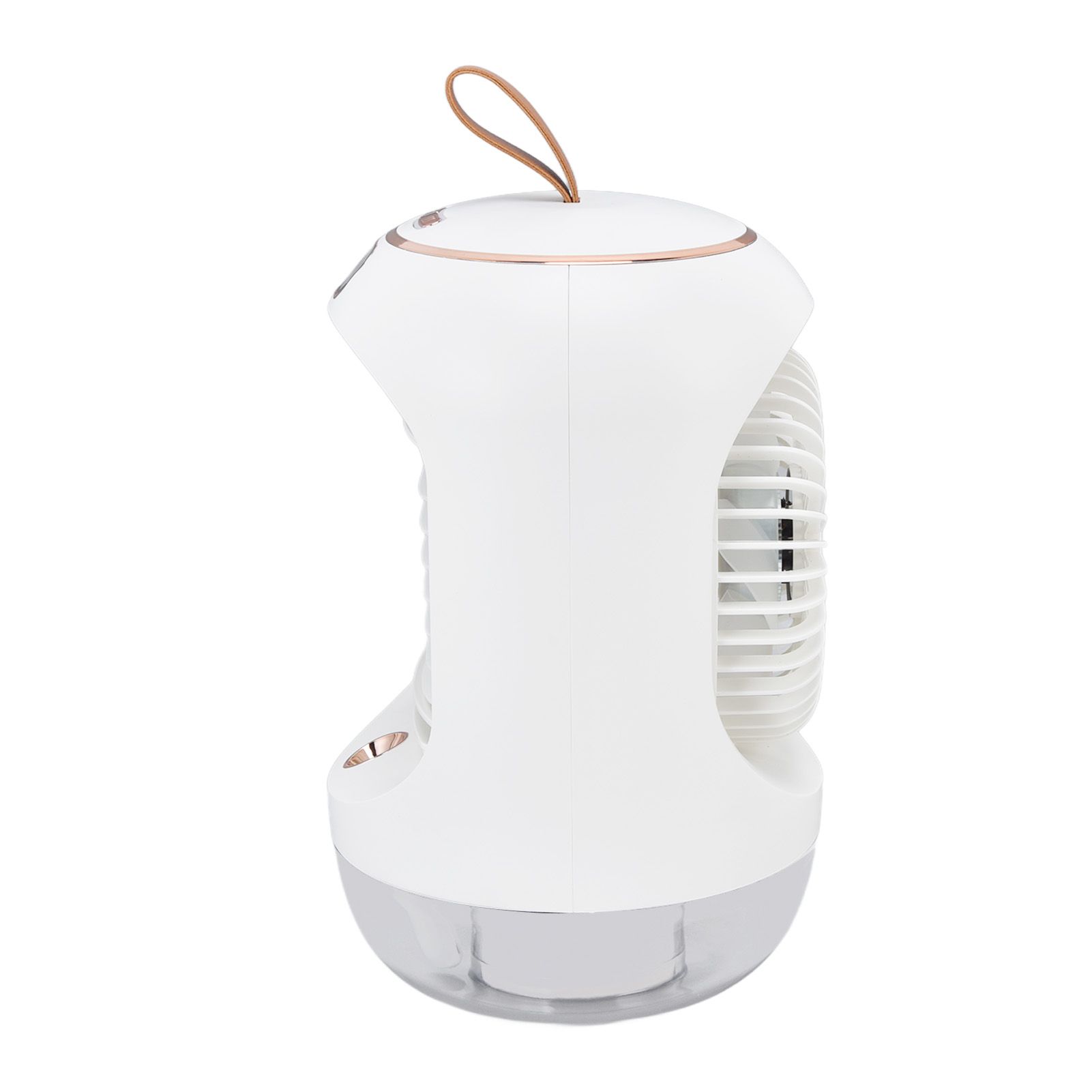 Mini Air Conditioner Humidifier Aromather 3 Gears 5 Blades USB Charging Night Light Water Cooling Fan White — image 5