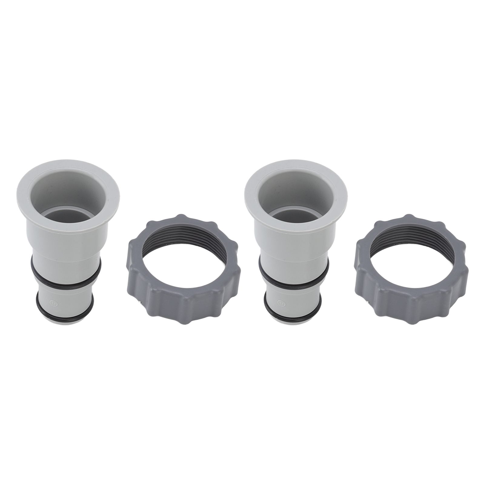 2Pcs Replacement Hose Adapter Plastic Pool Accessories for Threaded Connection Pumps 1.5in 1.25in Hoses — image 3
