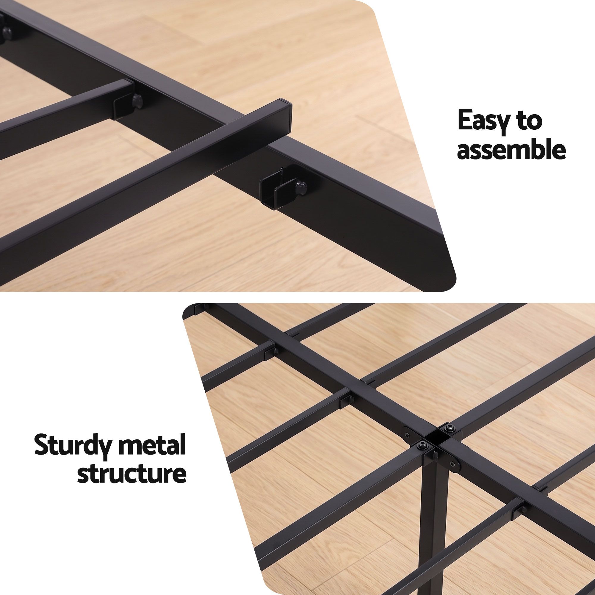 Artiss Bed Frame Double Size with Charging Station WAVE โ image 6