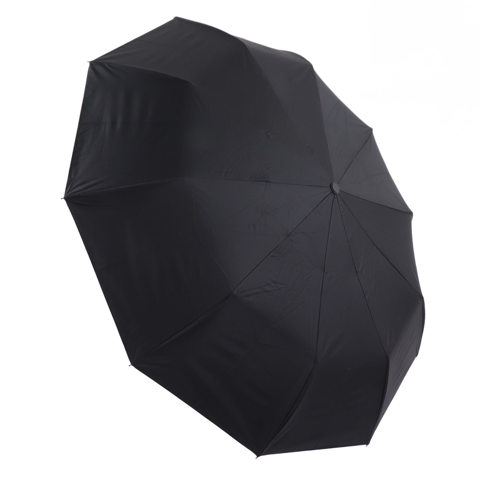 Automatic Umbrella Windproof Comfortable Grip Portable Folding Umbrella for Rain and Sun Black โ image 4