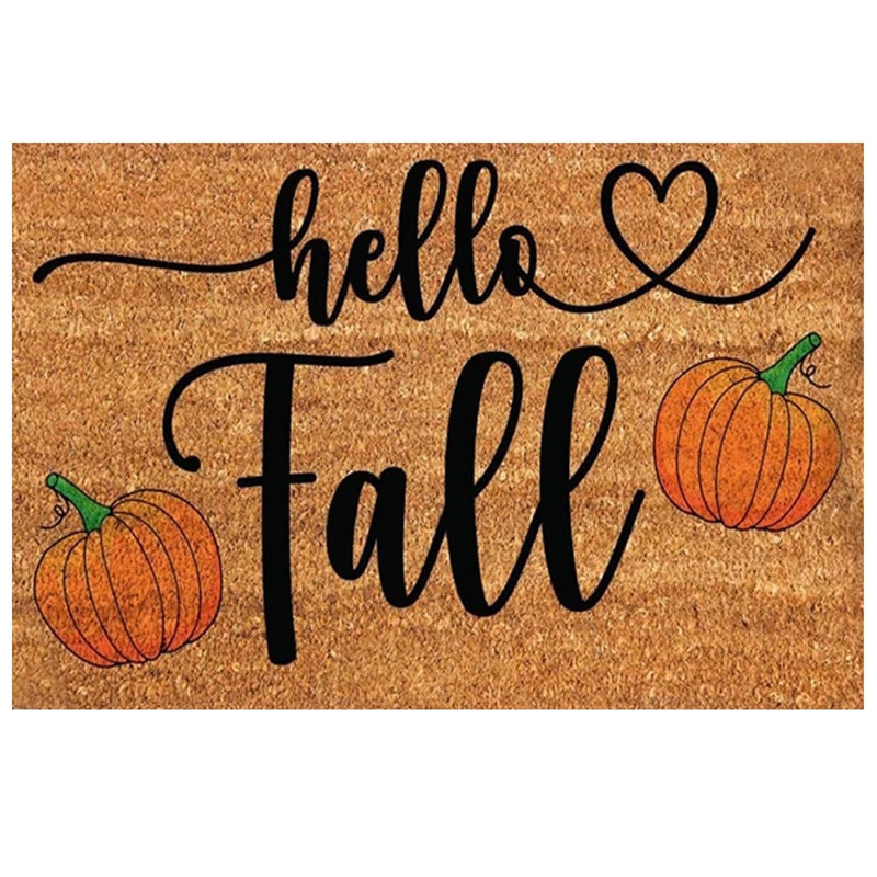 Pumpkin Shaped Area Rug - Cute Fall Decorative Floor Mat — image 5