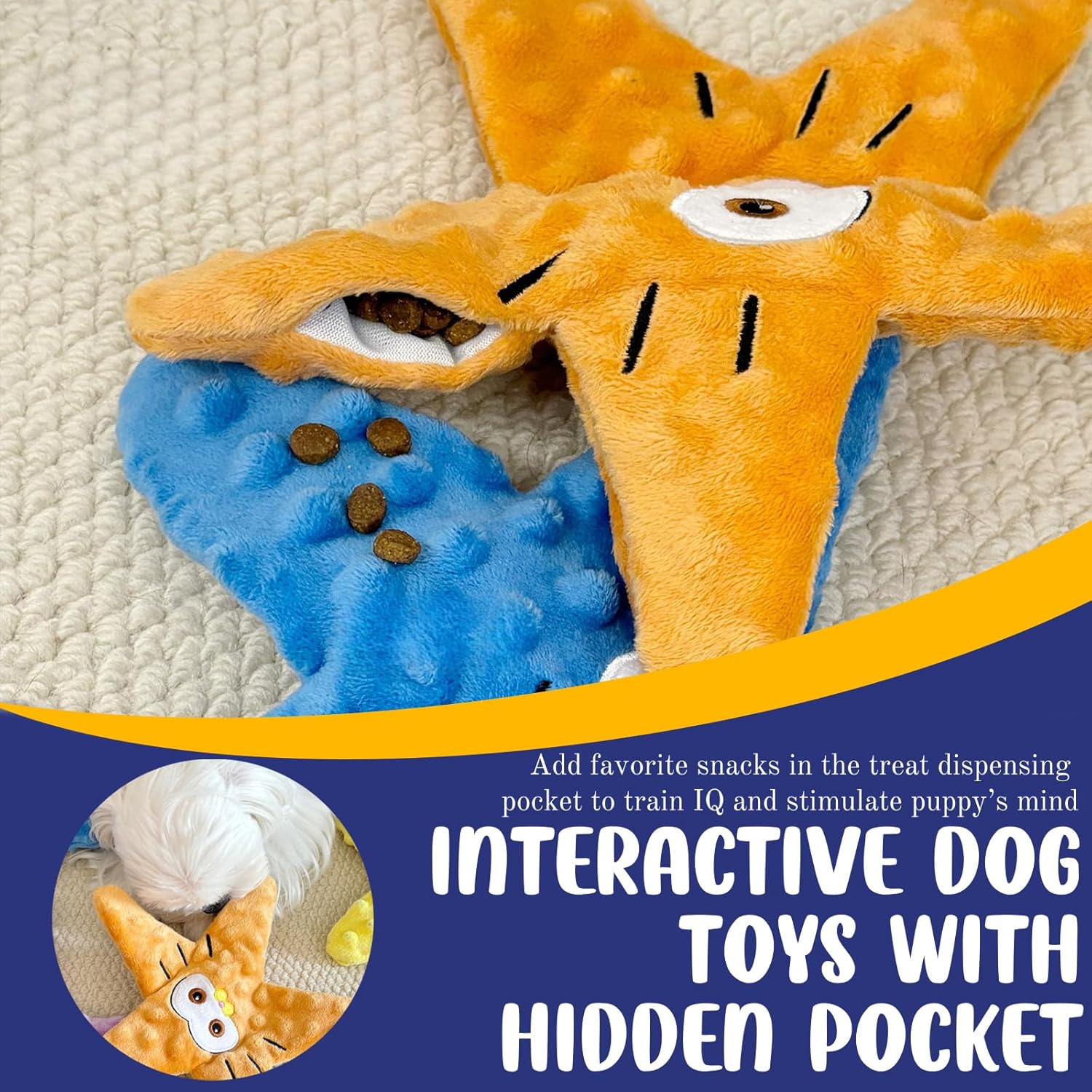 Unfilled dog toy - squeaky - small to medium dogs - 4 pcs — image 4