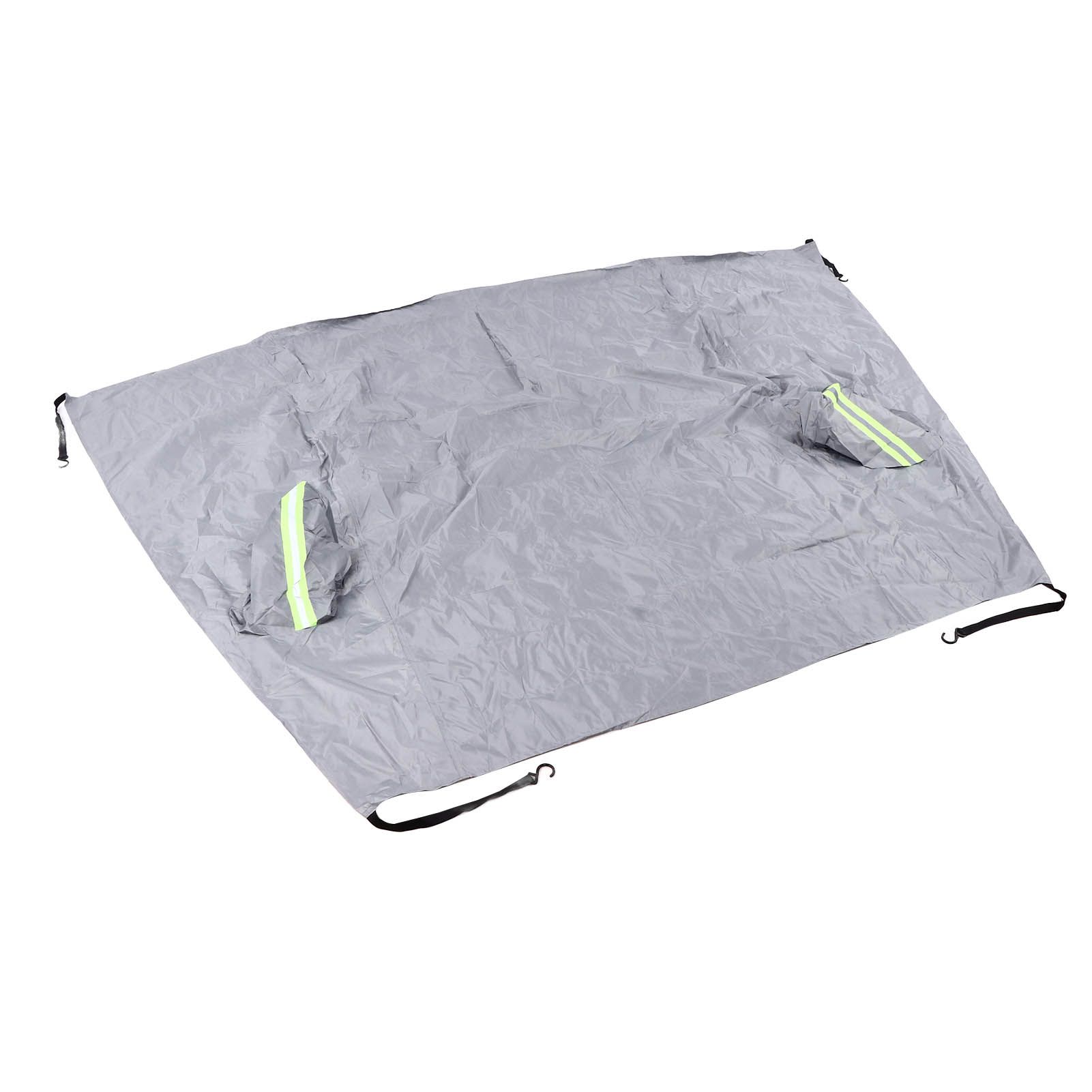 Windshield Cover Waterproof Snowproof Large Coverage Area Universal Windshield Protector with Reflective StripsGrey โ image 3