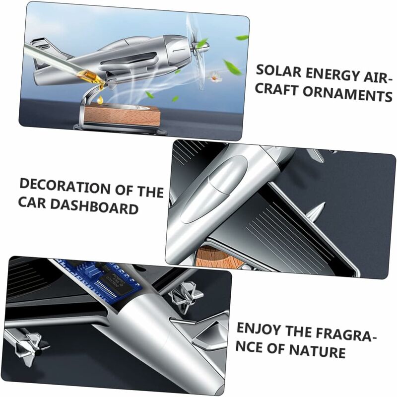 2 pcs Airplane Perfume Ornament Car Diffuser Essential Oil Diffuser Car Diffusers For Essential Oils Solar Air — image 3
