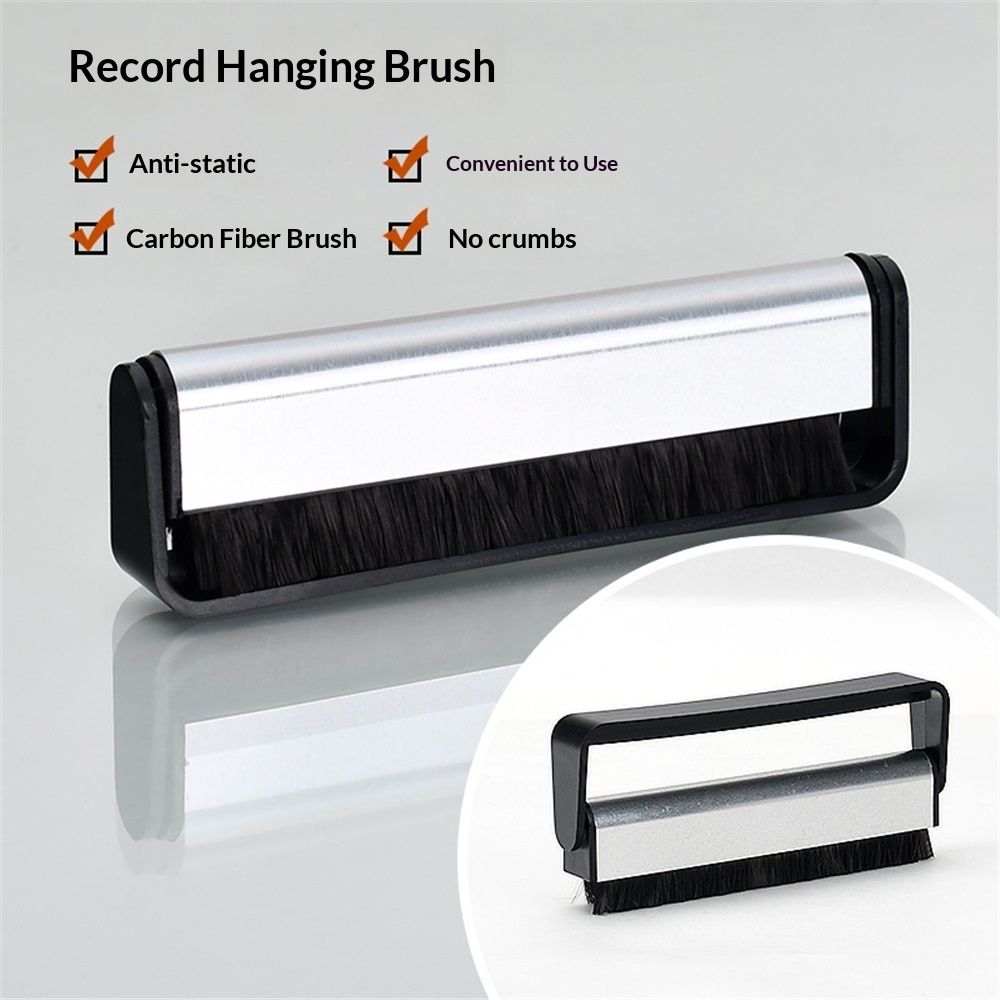 Vinyl Record & Stylus Cleaning Kit with 2-in-1 Anti-Static Carbon Fiber & Soft Velvet LP Brush and Stylus Brush (VB52) — image 4