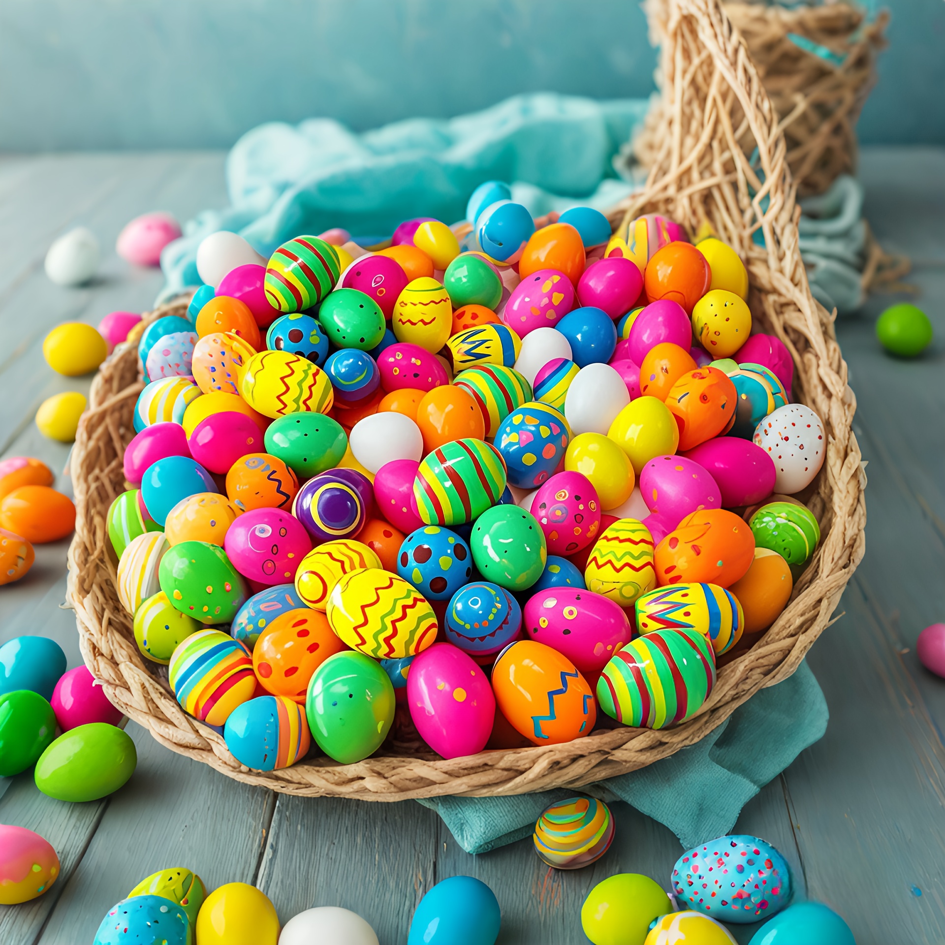36PCS colorful plastic Easter eggs can be filled with Easter eggs, lucky surprise eggs, Easter decorations, Easter basket fillers, suitable for all kinds of — image 5