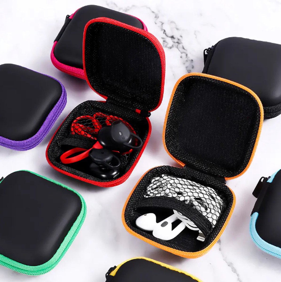 Earbud Storage Case | Pouch | Organizer | For Storing Earbuds And Charging Cables | Storing Keys | USB โ image 3
