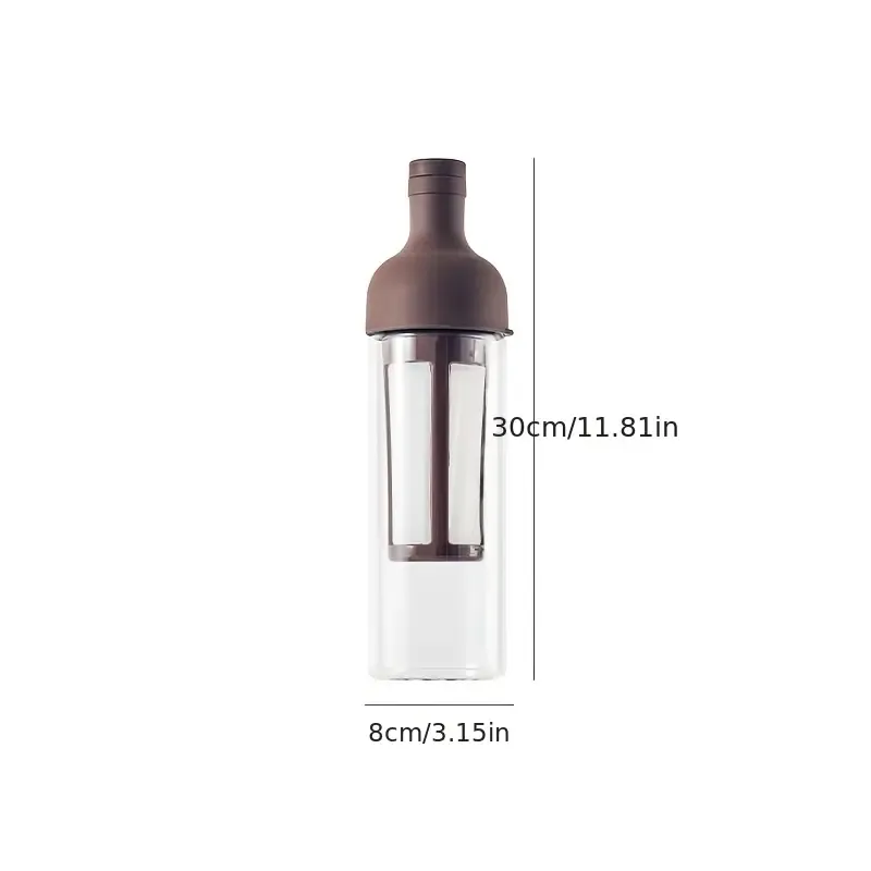 High Borosilicate Glass Cold Brew Carafe – Extreme Hot & Cold Resistant, Leak-Proof with Fine Filter for Iced Coffee & Tea, Fridge-Door Friendly, Ideal for — image 4