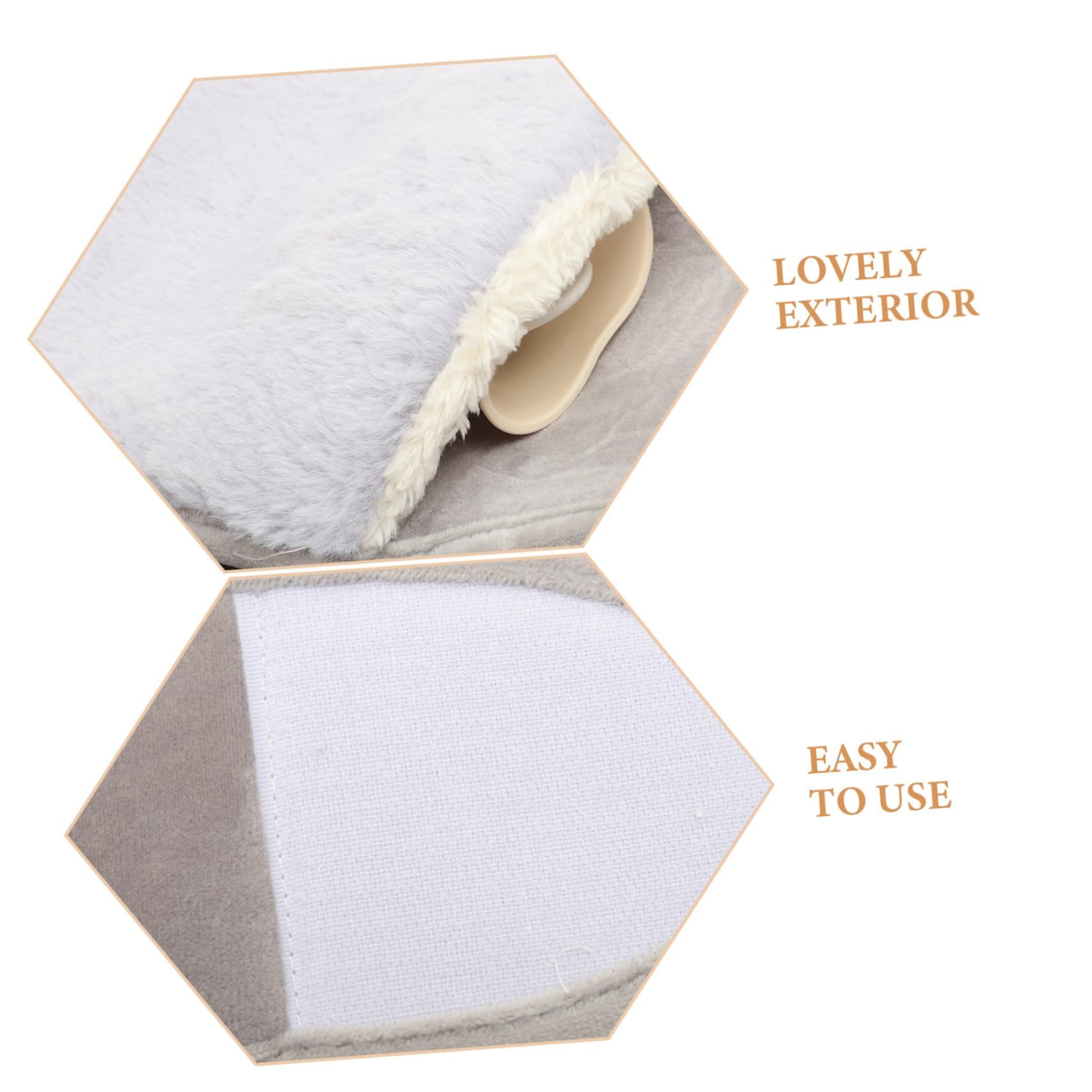 1 Set Plush Warm Water Bag PVC Portable Hand Warmer Household hot water bottl Winter accessory โ image 4