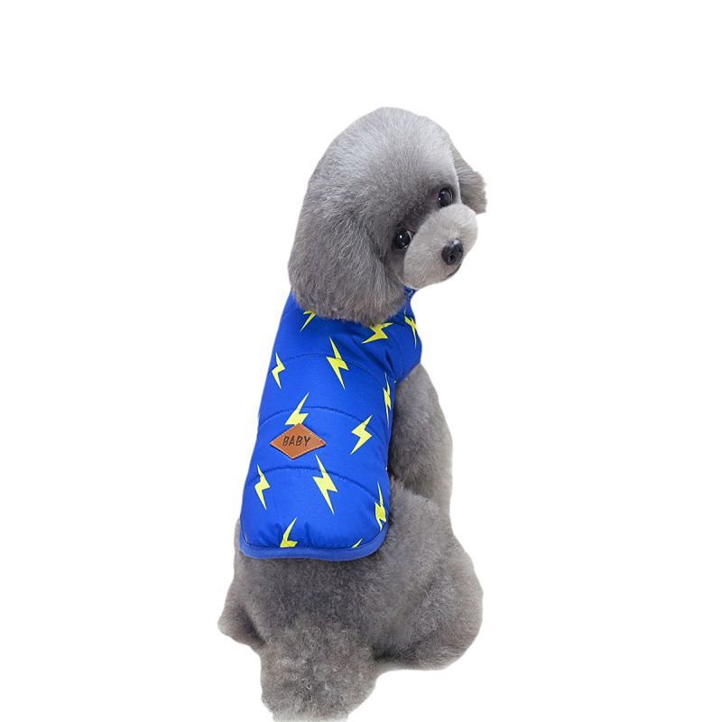 Dog Winter Clothes Two Legged Warm Cotton Black XXL โ image 6