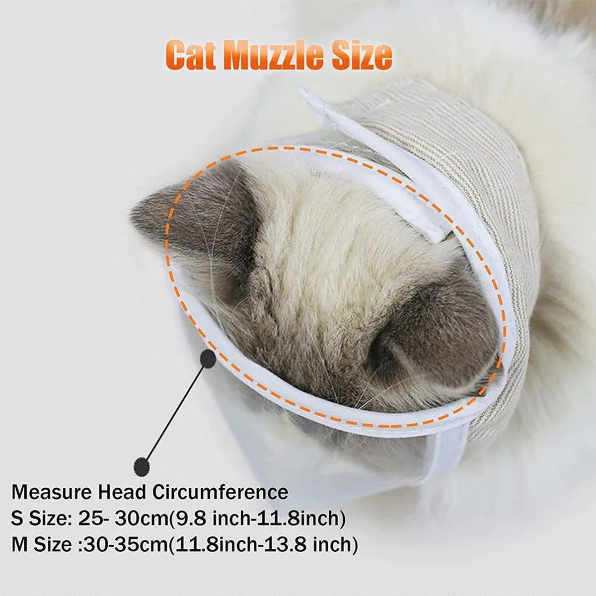 Breathable Pet Headgear Clear Cat Dog Mask Anti Bite Scratch Protective Gear - S — image 3