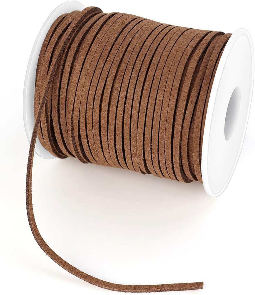 Suede Leather Cord for Jewellery Making, Soft Leather Lacing for Bracelets, Necklaces, Beading, Craft Projects and Handmade Accessories