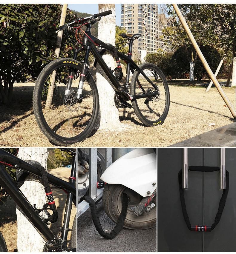 Bike Combination Lock - Black Red, 0.9m โ image 6