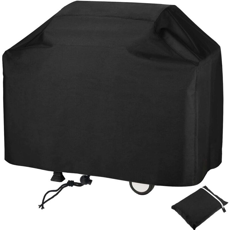 Barbecue Cover, Barbecue Protective Tarpaulin, Grill Cover Anti Wind Anti UV Anti Water Anti Moisture Dustproof, 147 × 61 × 117cm
