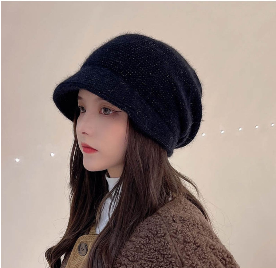 Ribbed Knit Beanie Hat - Winter Warm Skull Cap for Men Women - High Quality Acrylic Close Fit Casual Cuffed Hat - Black โ image 3