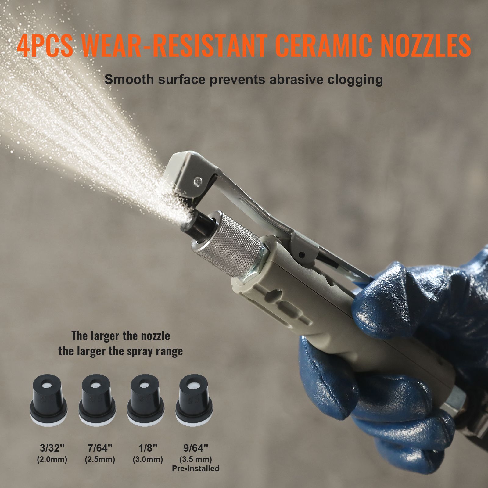 5 Gallon Sand Blaster 60-110 PSI High Pressure Sandblaster with 4 Nozzles โ image 5