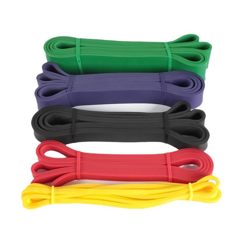 Resistance Bands TPE Fitness Pull Up Exercise Loop Tpe black 25-65 lbs โ image 4