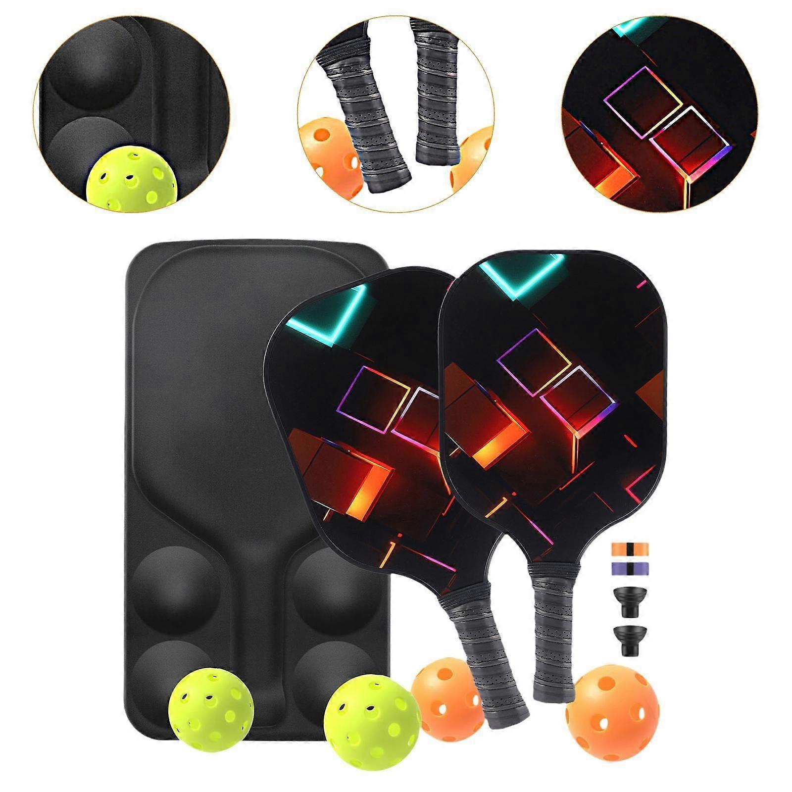 Pickleball Rackets Set with Ergonomic Fiberglass Grip, Gym Gift for Adults โ image 3