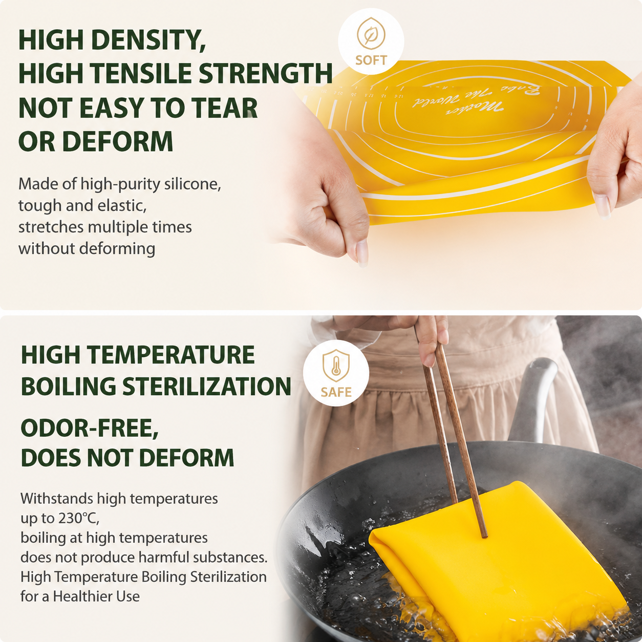 Red Bread Baking Tool Set with Silicone Dough Mat + Rolling Pin, 2-in-1 Stainless Steel Dough Scraper Cutter and UFO Bread Scoring Lame with 5 Blades โ image 3