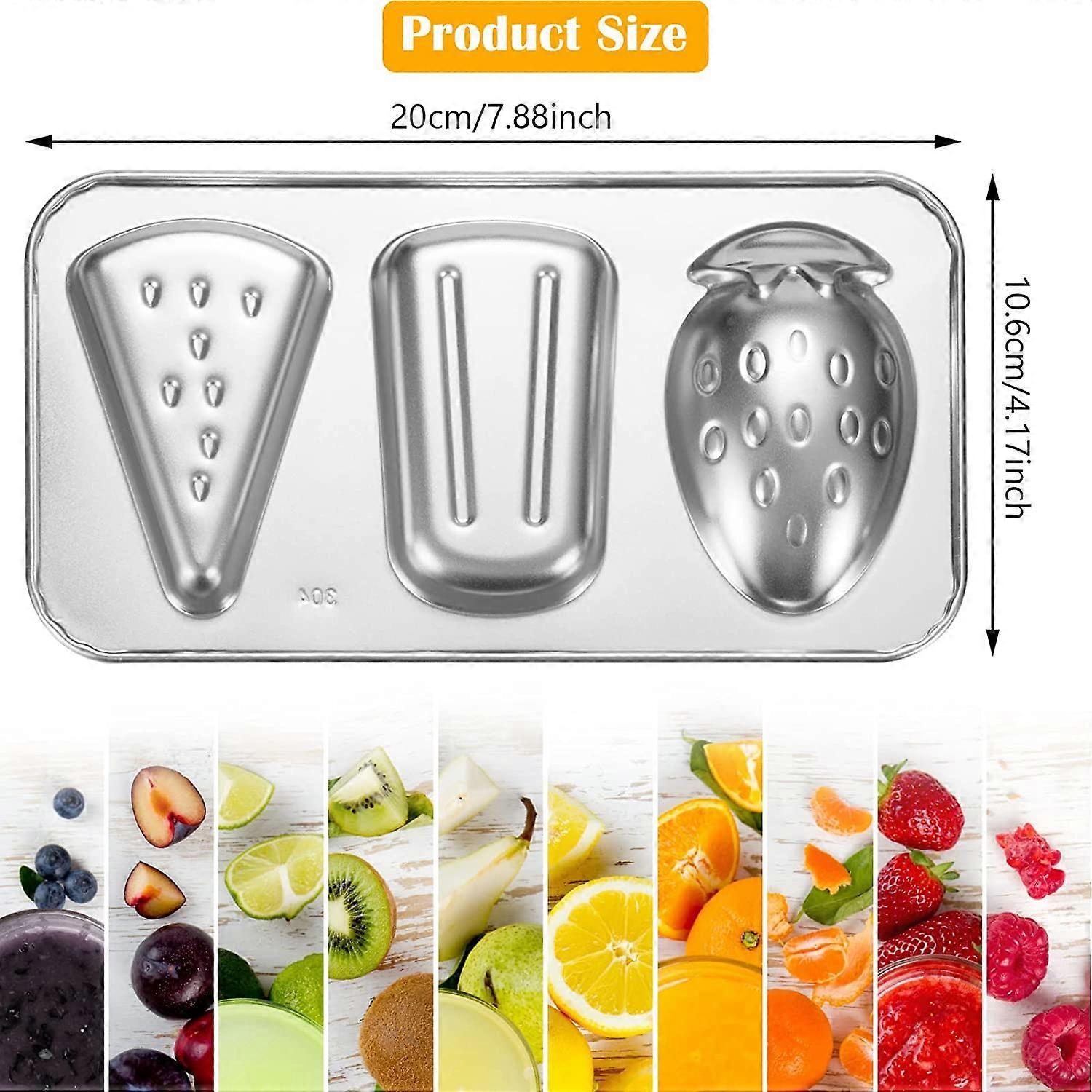 Stainless Steel Popsicle Molds - BPA-Free Reusable Set with Sticks & Lids — image 3