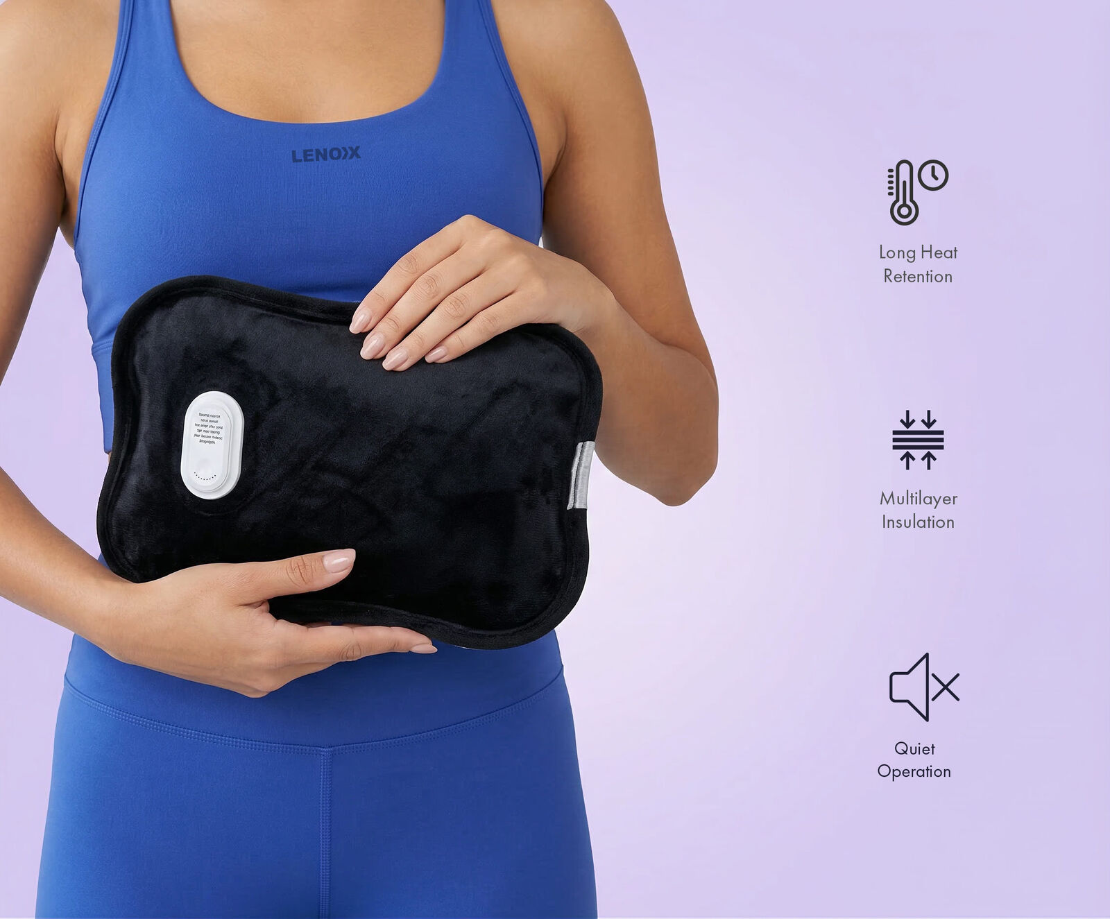 Rechargeable Electric Hot Water Bottle 180W, Fast Heating, Up to 70°C, Leak-Resistant Design — image 4