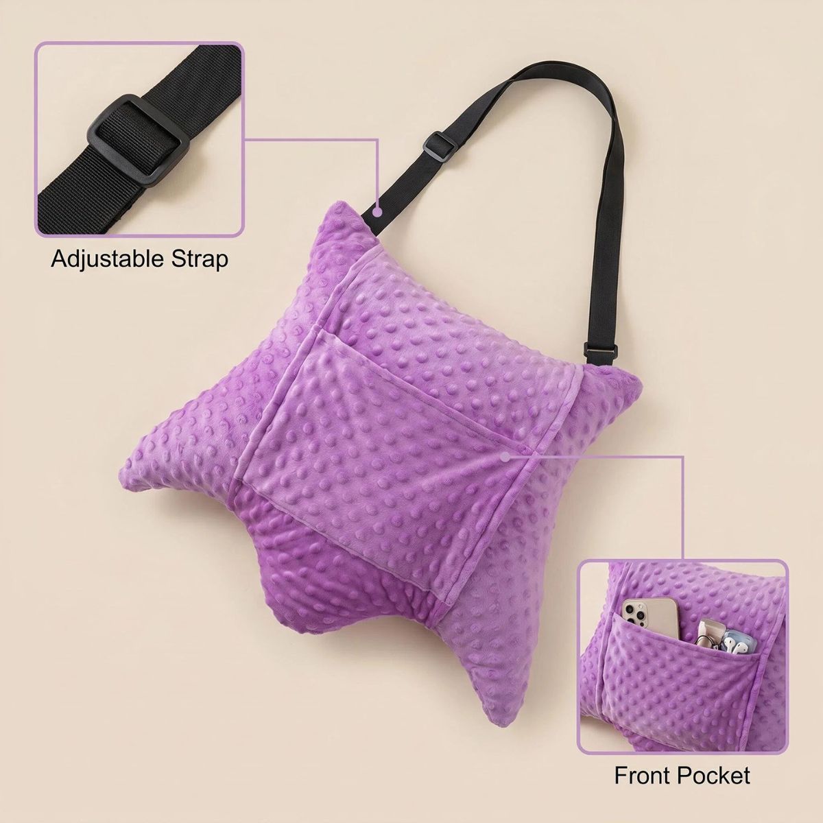 Hysterectomy Recovery Pillow with 2 Pocket for Abdominal Surgery, Hysterectomy Recovery Must Haves Essentials Abdominal Pillow Post Surgery Gifts for — image 2