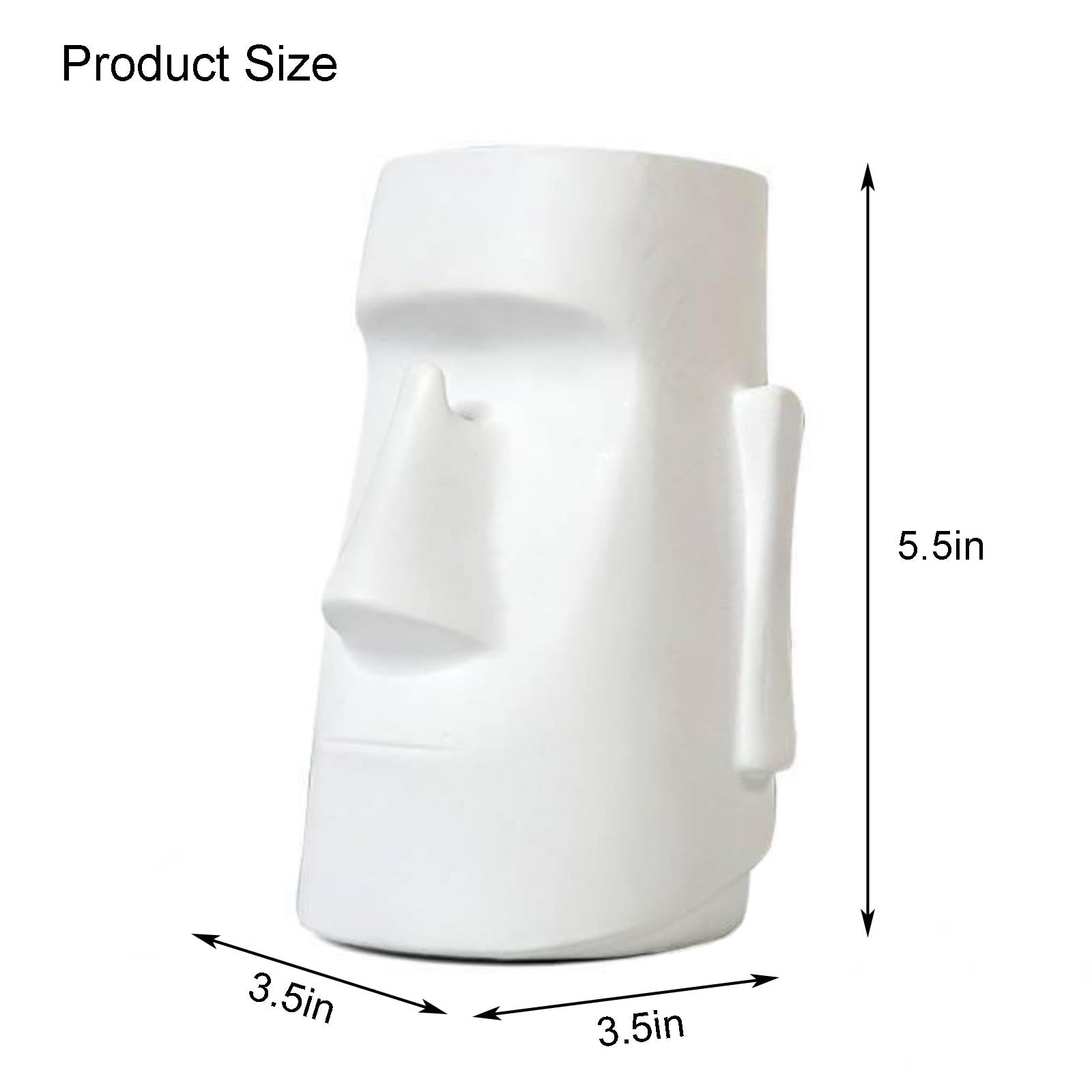 Pen Holder for Desk, Pencil Holder with Glasses Holder, Makeup Brush Holder, Desk Accessories, School & Home Organizer (White) — image 2