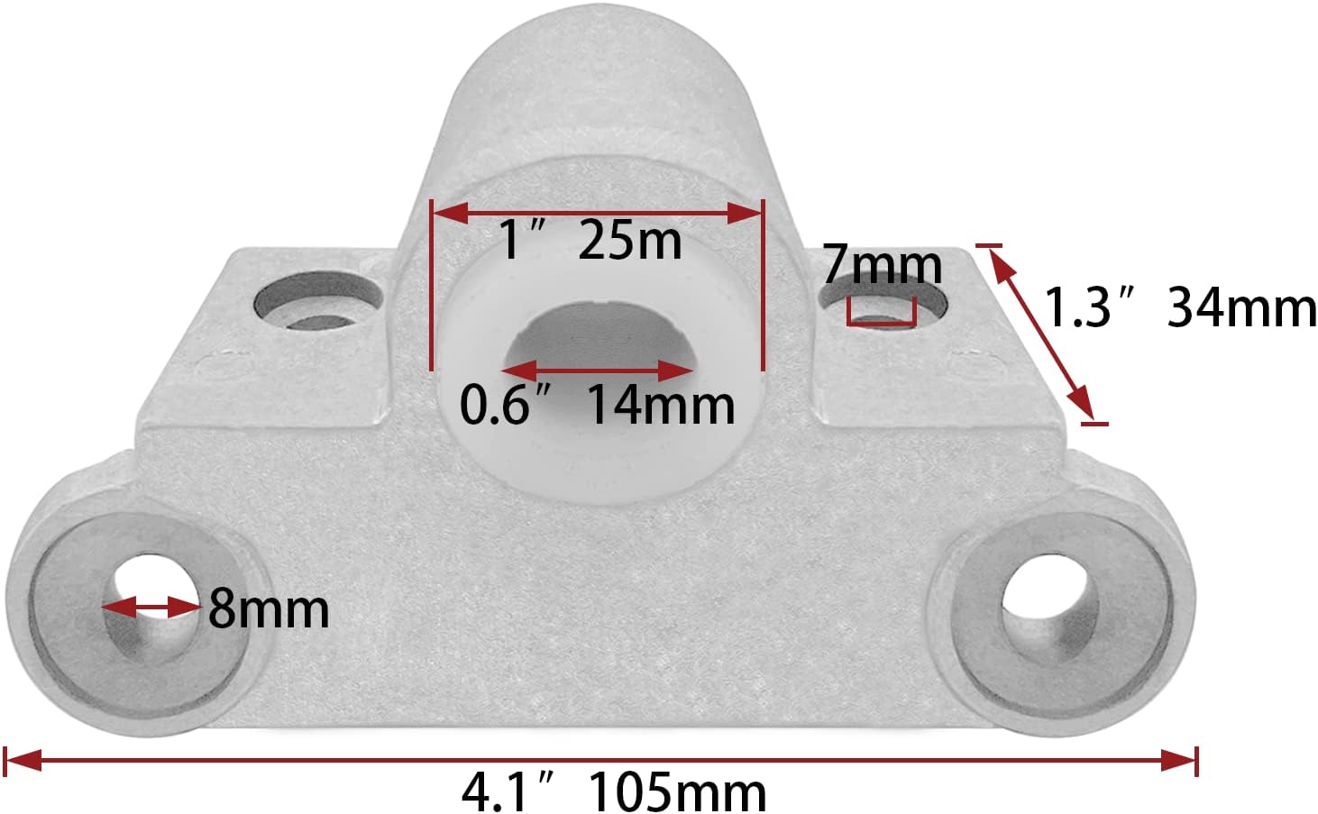 2Pcs Aluminum Boat Oar Lock Sockets Rowboat Fishing Duck Jon Right Angle Gunwale Style — image 3