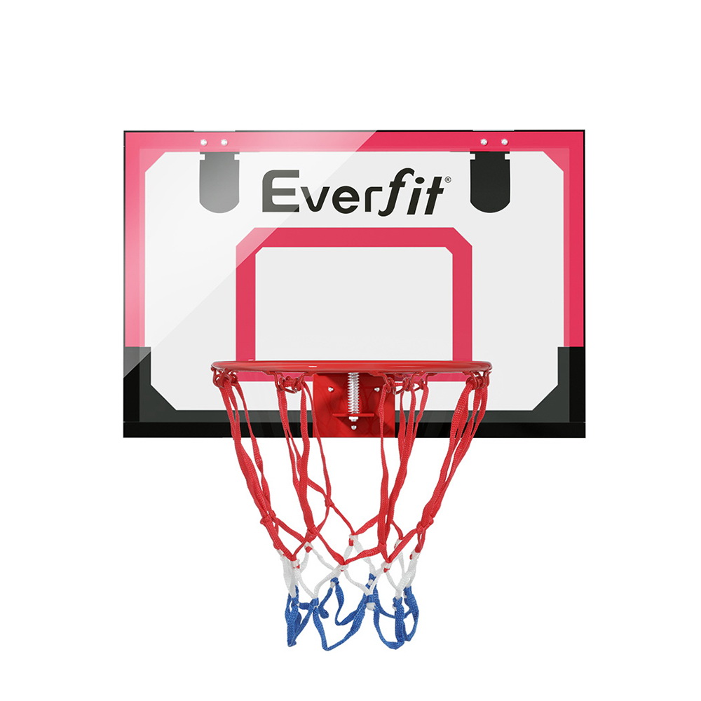 Everfit 23" Mini Basketball Hoop Backboard Door Wall Mounted Sports Kids Red โ image 3