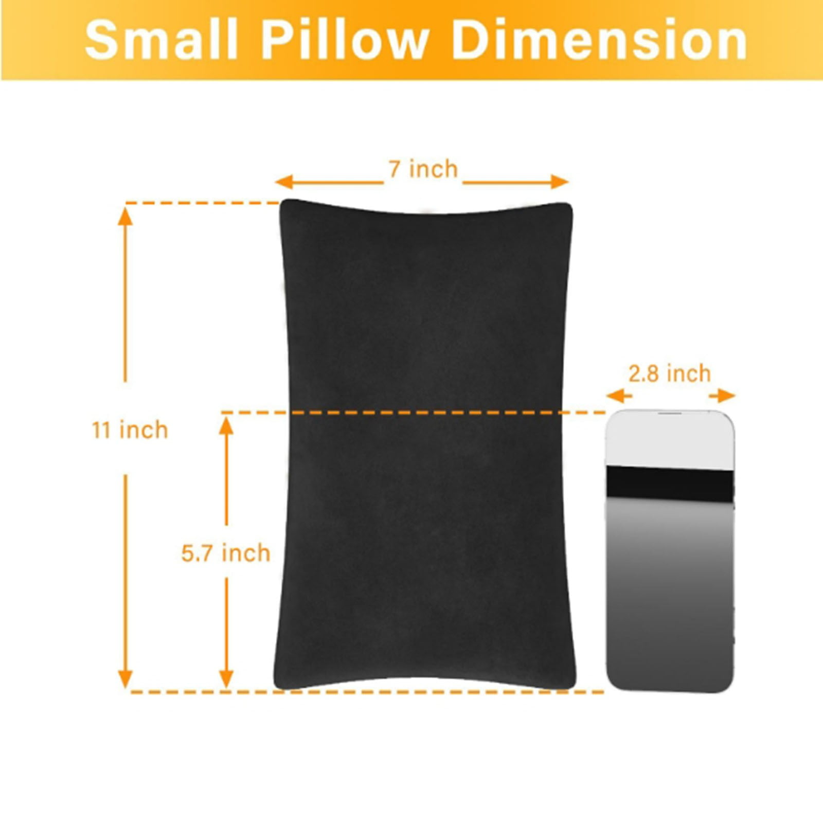 2 Pieces Cooling Memory Foam Mini Pillows, Compact Support Cushions for Travel, Naps, Neck, Knees and Lumbar Support, 28 × 18 cm, Beige — image 2