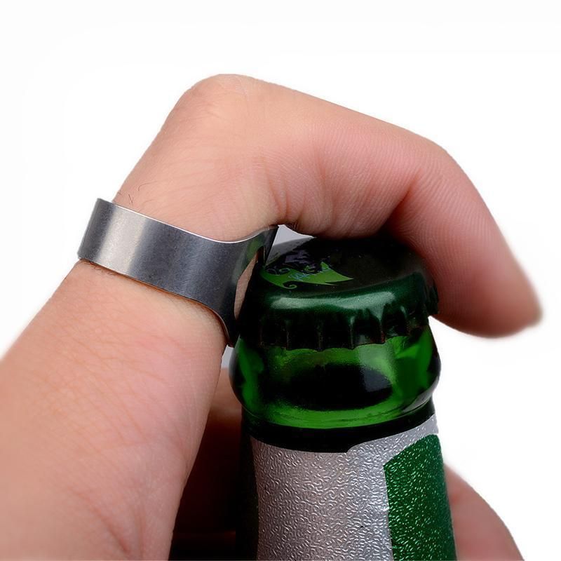Stainless Steel Bottle Opener Ring 22mm Tool for Beer Cap Removal and Gifts — image 6