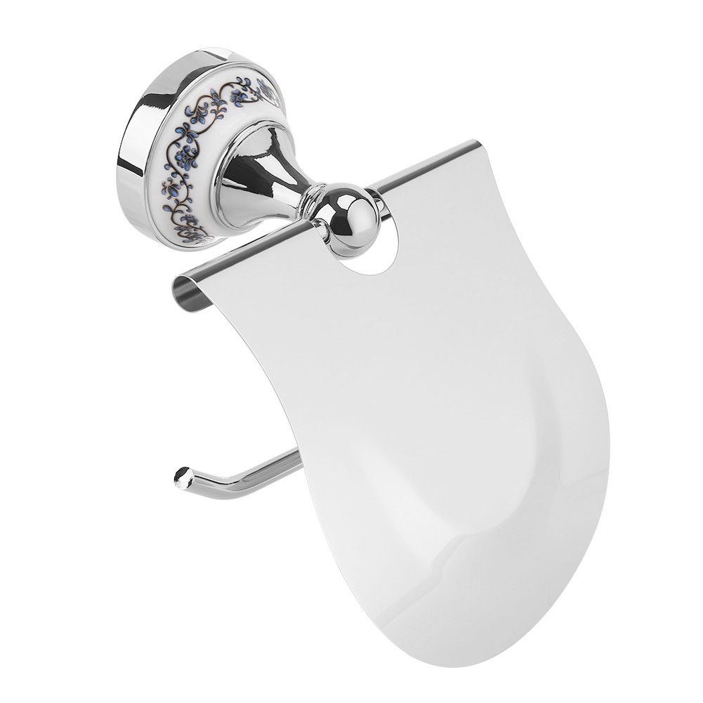1PC Polished Bathroom Toilet Roll Paper Holder Rack Wall Mounted Tissue Cover Silver — image 4