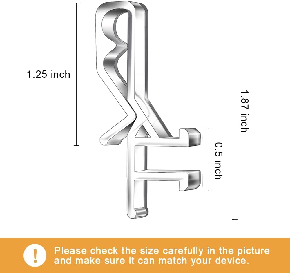 12 PCS Hidden Channel Valance Clips, 1-7/8inch Clear Plastic Blinds Clips for Valance with a Groove in The Back — image 4
