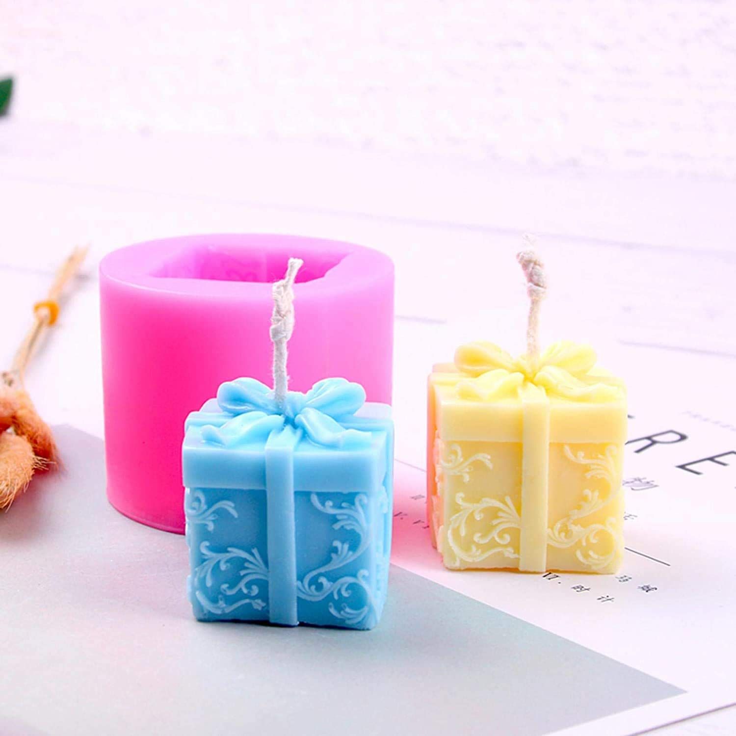 3D Christmas Candle Mold,DIY Christmas Tree Deer Santa Claus Silicone Molds Candle,Soap,Aromatherapy Stones Making — image 4