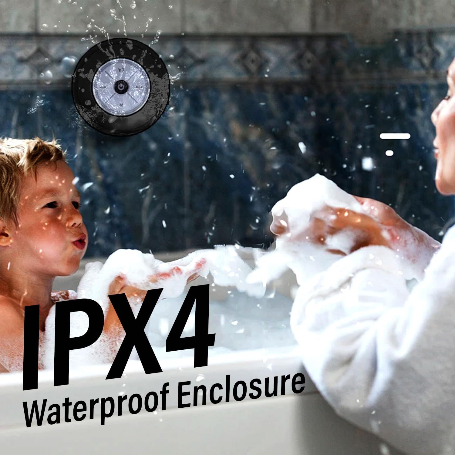 Waterproof Bluetooth Speaker | Mini Portable Waterproof Sucker Shower Speaker | Water Resistant Bluetooth Shower Speaker — image 4