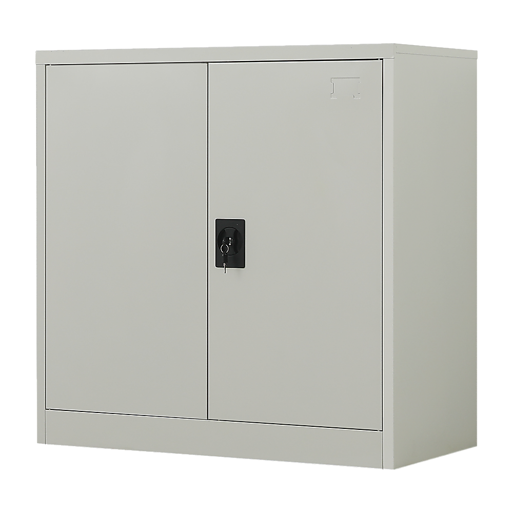 Two-Door Metal Locker – Grey without Legs — image 4