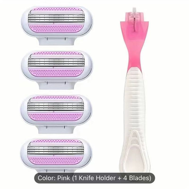Jiyun Manual Shaving Razor 3 Layer Blade Pink 1 knife holder โ image 2