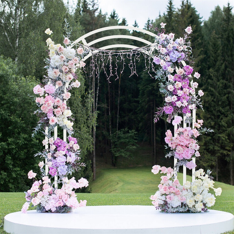 Heavy Strong Metal Wedding Arch Garden Arbor Floral Backdrop Stand Indoor Outdoor — image 4
