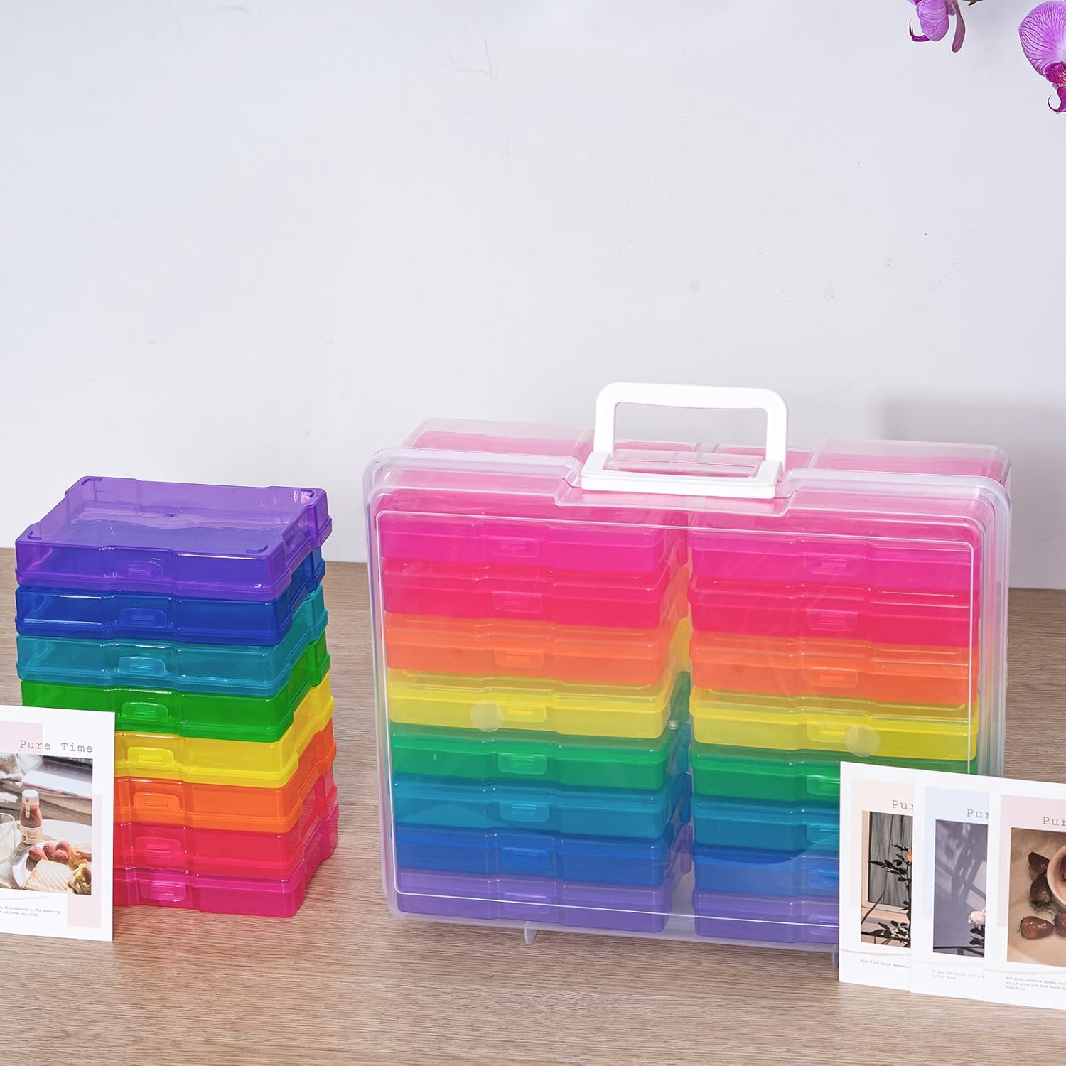 Photo Album Organizer 4 × 6 Inch Colourful Photo Storage Set — image 2